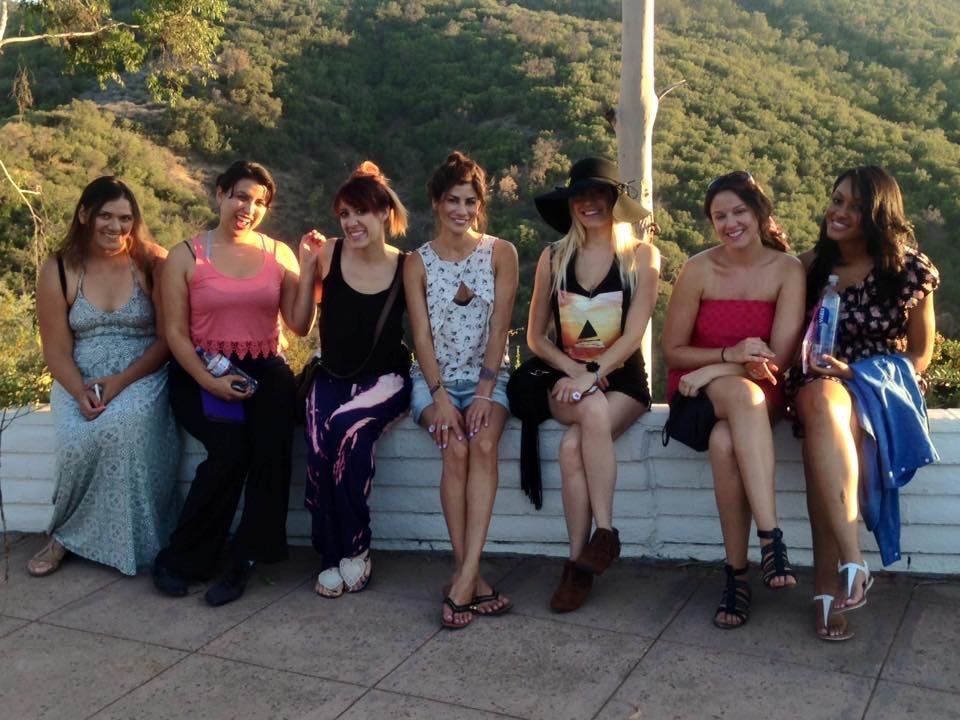 group of goddesses at meditation mount in Ojai 